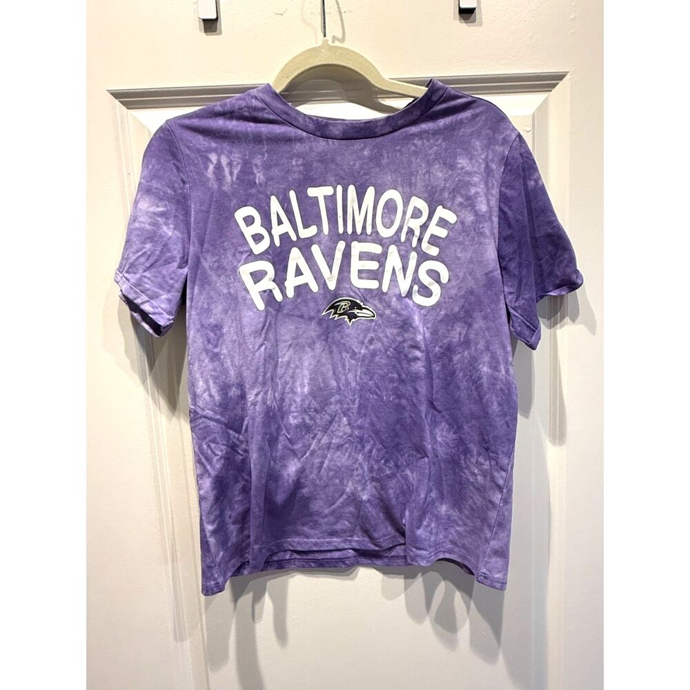 Baltimore Ravens NFL T Shirt Womens Size M NWOT Purple Tie Dye